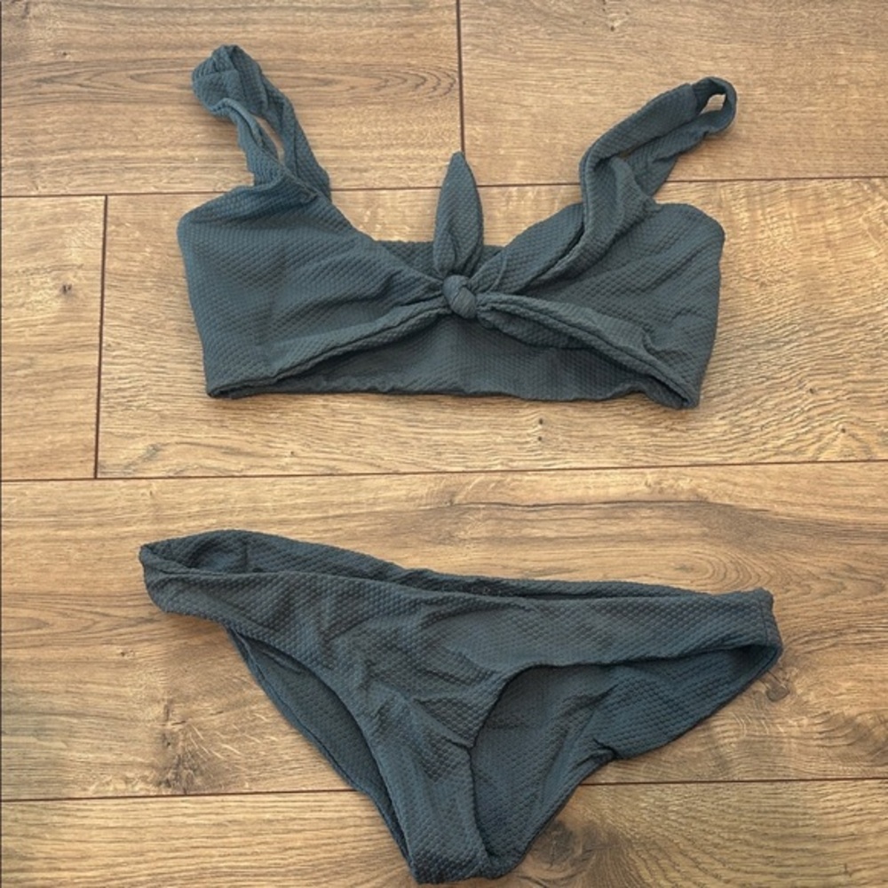CITRINE Small Stylish Dark Gray Women's Swimwear Set